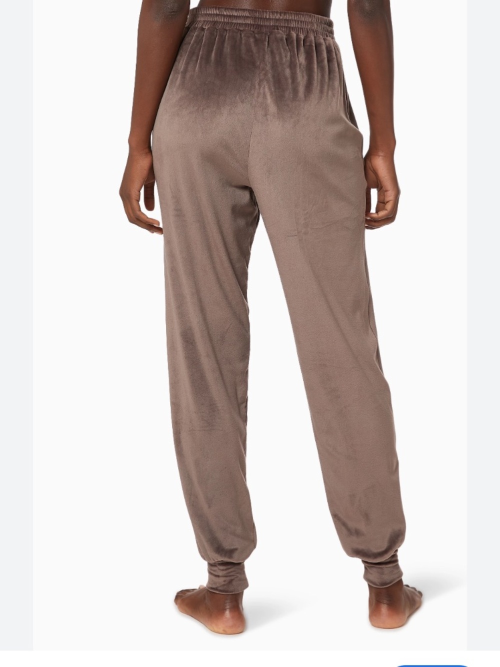 Skims velour joggers size small brown